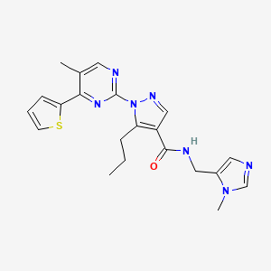 Структурная формула Insulin levels modulator, CAS 1019254-94-4, формула C21H23N7Os