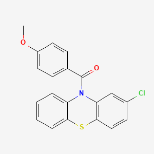Структурная формула Tubulin inhibitor 6, CAS 105925-39-1, формула C20H14NO2Scl