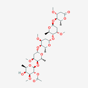 Структурная формула Acetyl Perisesaccharide C, CAS 110764-09-5, формула C37H62O18