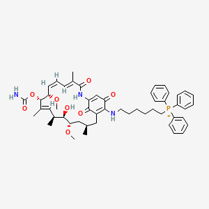 Структурная формула Gamitrinib TPP, CAS 1131626-46-4, формула C52H65N3O8P