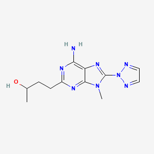 Структурная формула ST3932, CAS 1246018-21-2, формула C12H16N8O