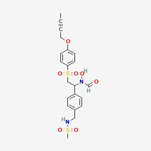Структурная формула KP-457, CAS 1365803-52-6, формула C21H24N2O7S2