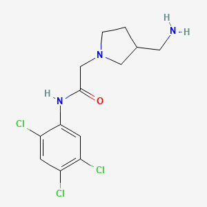 Структурная формула NMDAR/TRPM4 inhibitor 19 (Compound 19), CAS 1456994-27-6, формула C13H16Cl3N3O