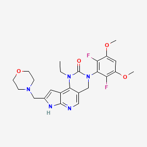 Структурная формула Pemigatinib, CAS 1513857-77-6, формула C24H27F2N5O4