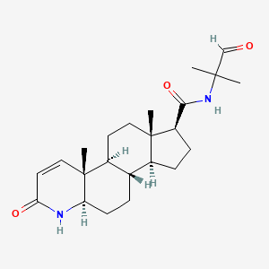 Структурная формула Finasteride Carboxaldehyde, CAS 154387-61-8, формула C23H34N2O3