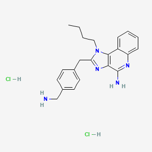 Структурная формула TLR7/8 agonist 1 dihydrochloride, CAS 1620278-72-9, формула C22H27Cl2N5