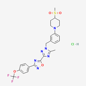 Структурная формула IACS-10759 Hydrochloride, CAS 1807523-99-4, формула C25H26ClF3N6O4S