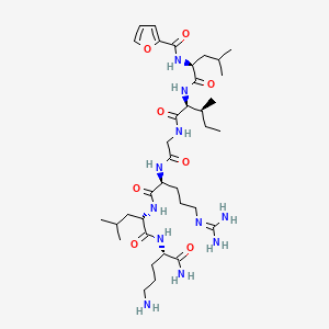 Структурная формула 2-furoyl-ligrlo-amide, CAS 729589-58-6, формула C36H63N11O8