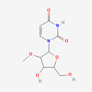 Структурная формула 2′-O-Methyluridine, CAS 2140-76-3, формула C10H14N2O6