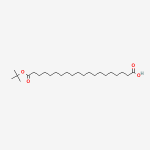 Структурная формула 20-(tert-Butoxy)-20-oxoicosanoic acid, CAS 683239-16-9, формула C24H8N4O8