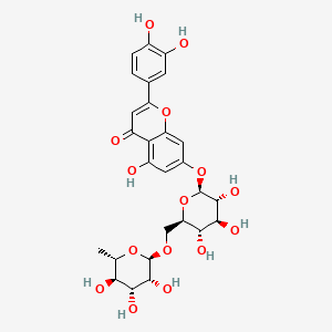 Структурная формула Luteolin-7-rutinoside, CAS 20633-84-5, формула C27H30O15