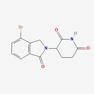 Структурная формула Lenalidomide-Br, CAS 2093387-36-9, формула C13H11BrN2O3