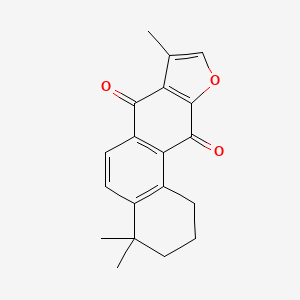 Структурная формула Isotanshinone IIA, CAS 20958-15-0, формула C19H18O3