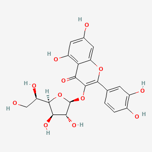 Структурная формула Isoquercitrin (Isoquercitroside; Isoquercetin), CAS 21637-25-2, формула C21H20O12