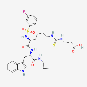 Структурная формула SIRT5 inhibitor, CAS 2166487-21-2, формула C31H39FN6O6S2