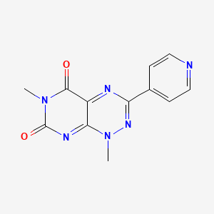 Структурная формула 3-pyridine toxoflavin, CAS 32502-20-8, формула C12H10N6O2
