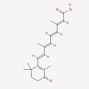 Структурная формула all-trans-4-Oxoretinoic acid, CAS 38030-57-8, формула C20H26O3