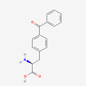 Структурная формула 4-benzoyl-l-phenylalanine, CAS 104504-45-2, формула C16H15NO3