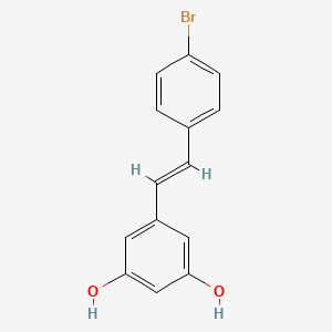 Структурная формула 4'-Bromo-resveratrol, CAS 1224713-90-9, формула C14H11BrO2