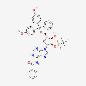 Структурная формула 5'-O-DMT-2'-O-TBDMS-N-Bz-Adenosine, CAS 81265-93-2, формула C44H49N5O7Si