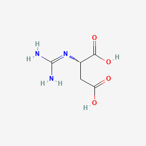Структурная формула Guanidinosuccinic acid, CAS 6133-30-8, формула C5H9N3O4