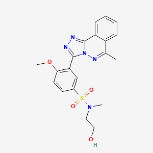 Структурная формула RSV-IN-1, CAS 861139-16-4, формула C20H21N5O4S