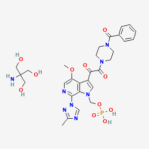Структурная формула Fostemsavir Tris (BMS-663068 Tris), CAS 864953-39-9, формула C29H37N8O11P