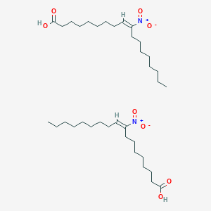 Структурная формула 9(10)-Nitrooleate, CAS 1092676-99-7, формула C18H33NO4
