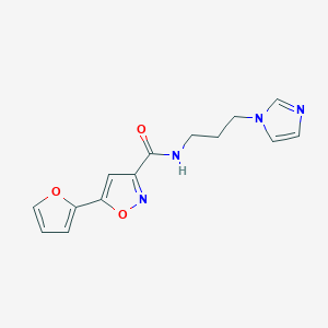 Структурная формула SKL2001, CAS 909089-13-0, формула C14H14N4O3