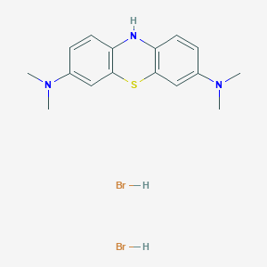 Структурная формула Hydromethylthionine HBr(TRX0237), CAS 951131-15-0, формула C16H21Br2N3S