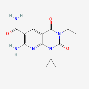Структурная формула A-484954, CAS 142557-61-7, формула C13H15N5O3