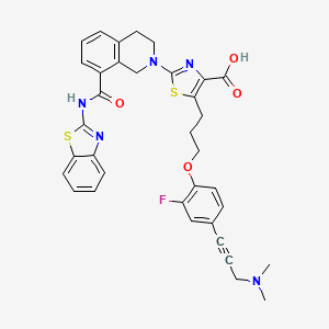 Структурная формула A1155463, CAS 1235034-55-5, формула C35H32FN5O4S2