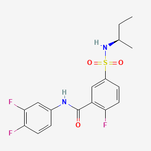 Структурная формула AB-423, CAS 1572510-80-5, формула C17H17F3N2O3S