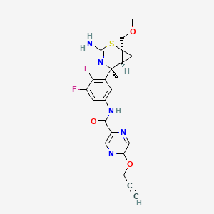 Структурная формула Chembl4560579, CAS 1874232-80-0, формула C22H21F2N5O3S