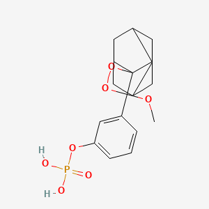 Структурная формула AMPPD, CAS 122341-56-4, формула C18H23O7P
