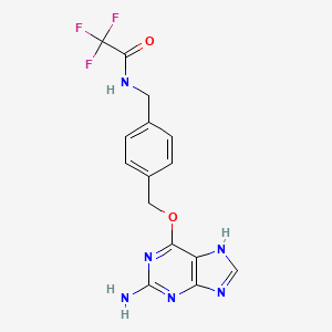 Структурная формула API-1, CAS 680622-70-2, формула C15H13F3N6O2