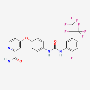 Структурная формула APS6-45, CAS 2188236-41-9, формула C23H16F8N4O3
