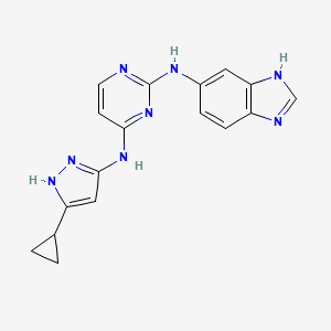 Структурная формула APY29, CAS 1216665-49-4, формула C17H16N8