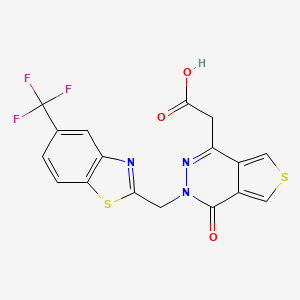 Структурная формула AT-007, CAS 2170729-29-8, формула C17H10F3N3O3S2