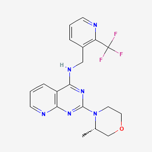 Структурная формула AWZ1066S, CAS 2239272-16-1, формула C19H19F3N6O