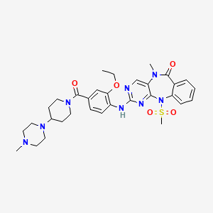Структурная формула AX15836, CAS 2035509-96-5, формула C32H40N8O5S