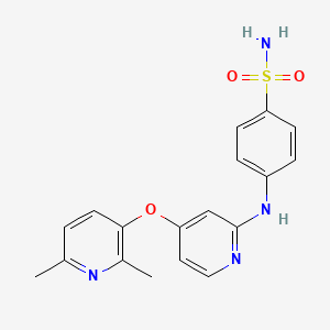 Структурная формула AZ12799734, CAS 1117684-36-2, формула C18H18N4O3S