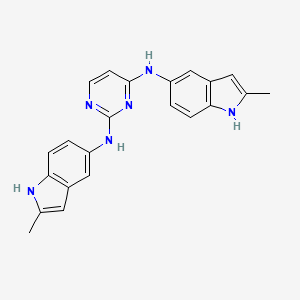 Структурная формула AZA1, CAS 1071098-42-4, формула C22H20N6