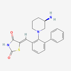 Структурная формула AZD-1208, CAS 1204144-28-4, формула C21H21N3O2S