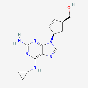 Структурная формула Abacavir, CAS 136470-78-5, формула C14H18N6O