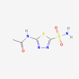 Структурная формула Acetazolamide, CAS 59-66-5, формула C4H6N4O3S2