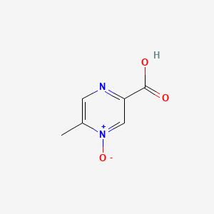 Структурная формула Acipimox, CAS 51037-30-0, формула C6H6N2O3