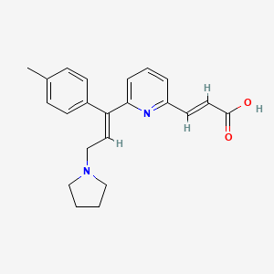 Структурная формула Acrivastine, CAS 87848-99-5, формула C22H24N2O2