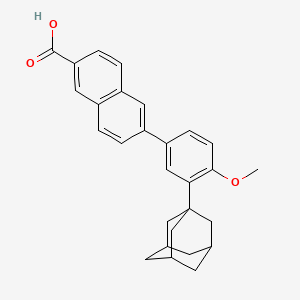 Структурная формула Adapalene, CAS 106685-40-9, формула C28H28O3
