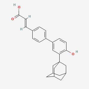 Структурная формула Adarotene, CAS 496868-77-0, формула C25H26O3